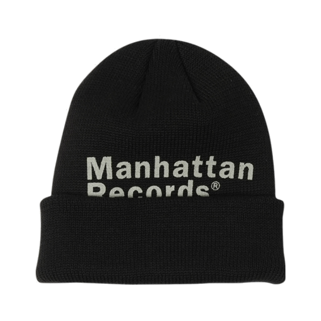 MR25CA019BK0 Manhattan Records Classic Logo Beanie - Black