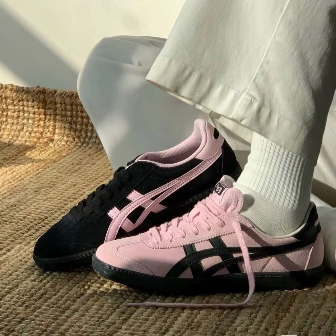 (W) Onitsuka Tiger Tokuten Black Pink 착용 스타일 - 2