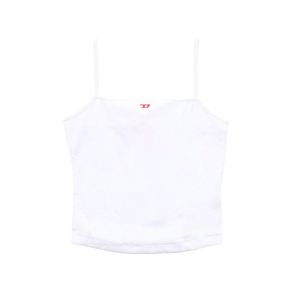 A051070EJAI 100 [15%쿠폰]Diesel Logo Sleeveless Top White