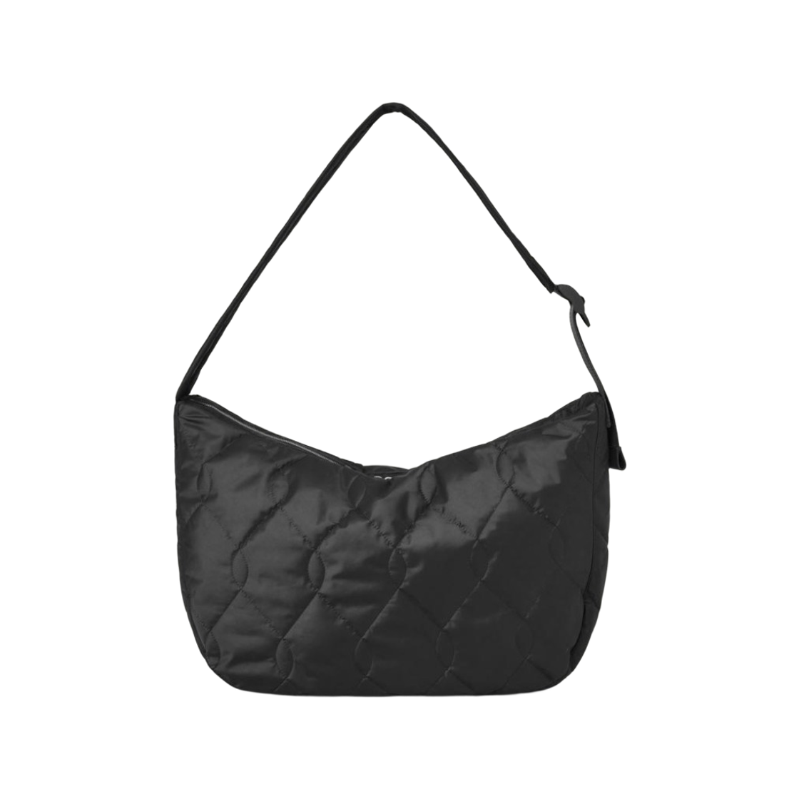 코스 나일론 퀼티드 크로스바디 메신저백 블랙(COS Quilted Crossbody Messenger Bag with Nylon Black) - 1