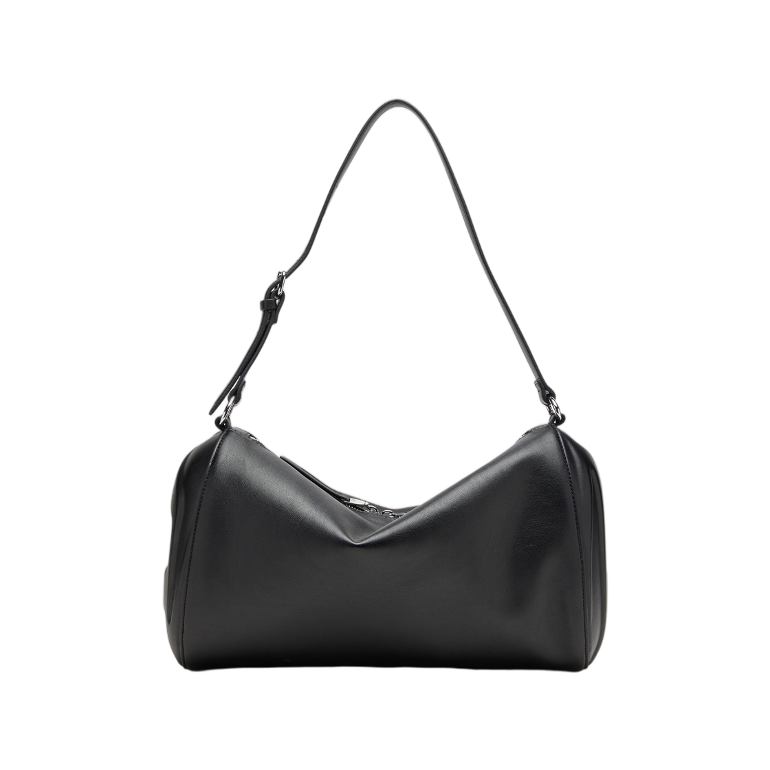 디젤 로드-D-숄더백 하드-쉘 로고 사이드 블랙(Diesel Load-D-Shoulder Bag With Hard-Shell Logo Sides Black)