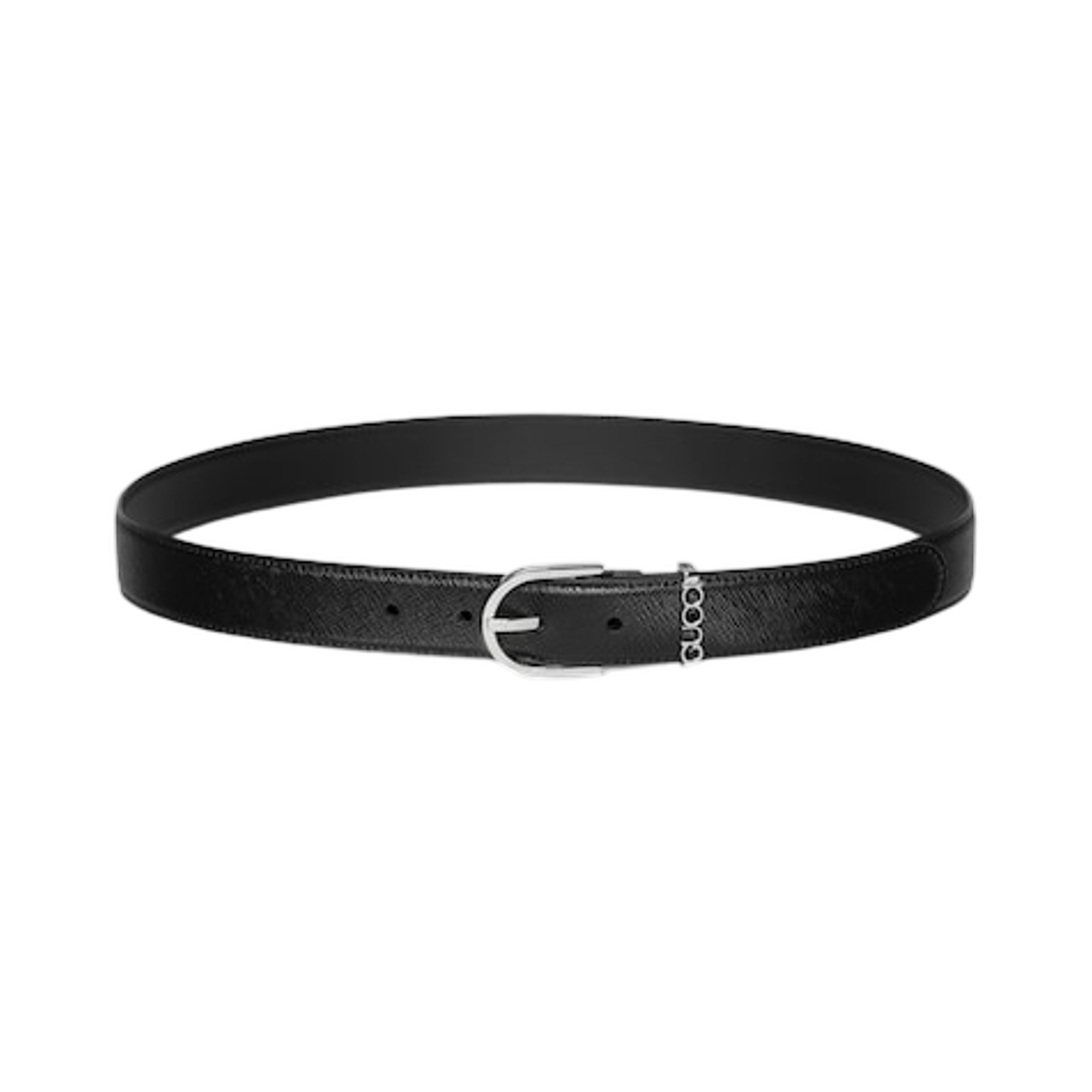 854810-AAFWL-1000 Gucci Belt Stirrup Buckle Black