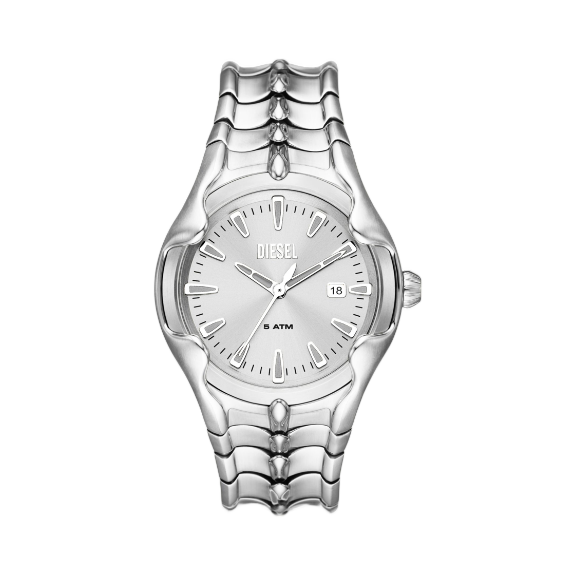 디젤 베르 쓰리 핸드 데이트 스테인리스 스틸 워치 실버(Diesel Vert Three-Hand Date Stainless Steel Watch Silver) - 1