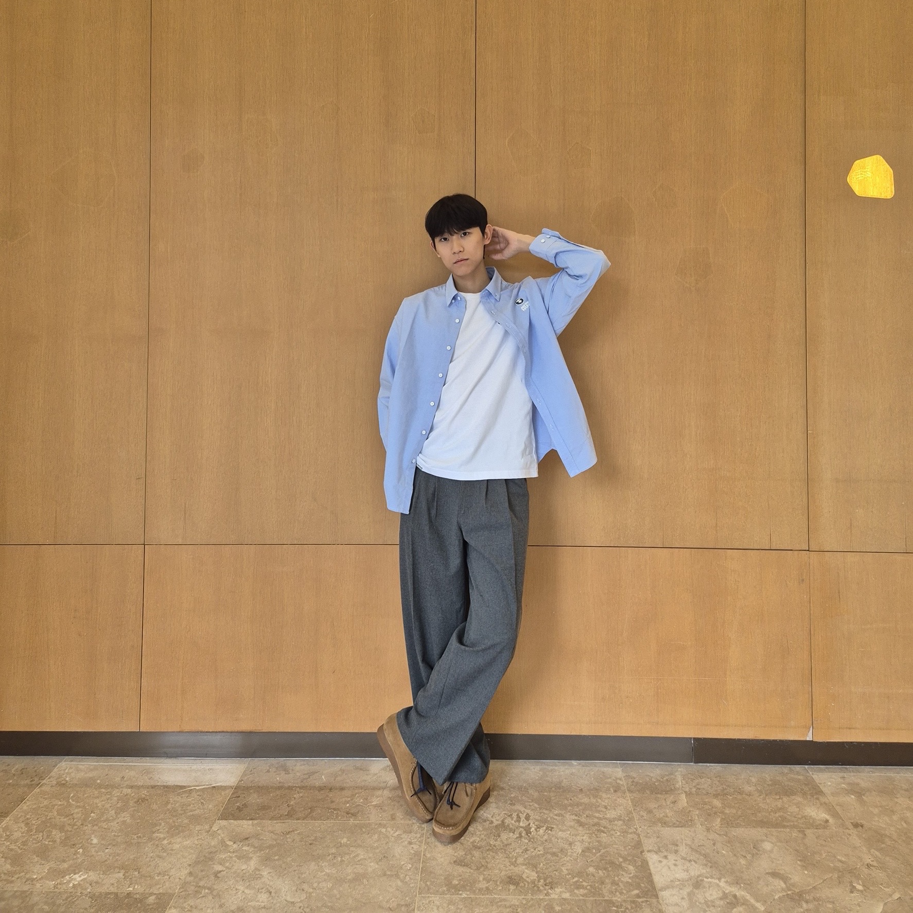 Clarks Wallabee Cola Cola - 25FW 착용 스타일 - 8