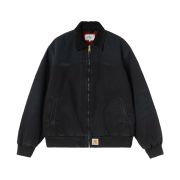 Carhartt WIP OG Santa Fe Jacket Black Black Grind Washed