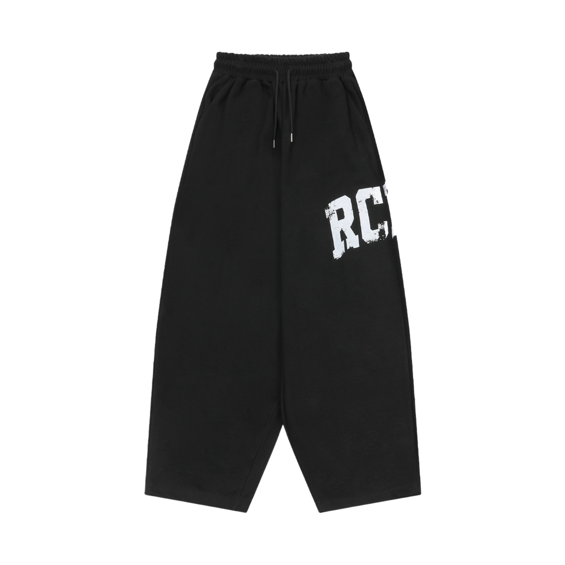 슬로우 레코드 하우스 RCRD 벌룬핏 스웻 팬츠 블랙 (기모원단추가)(SLOW RECORD HOUSE RCRD Balloonfit Sweat Pants Black)