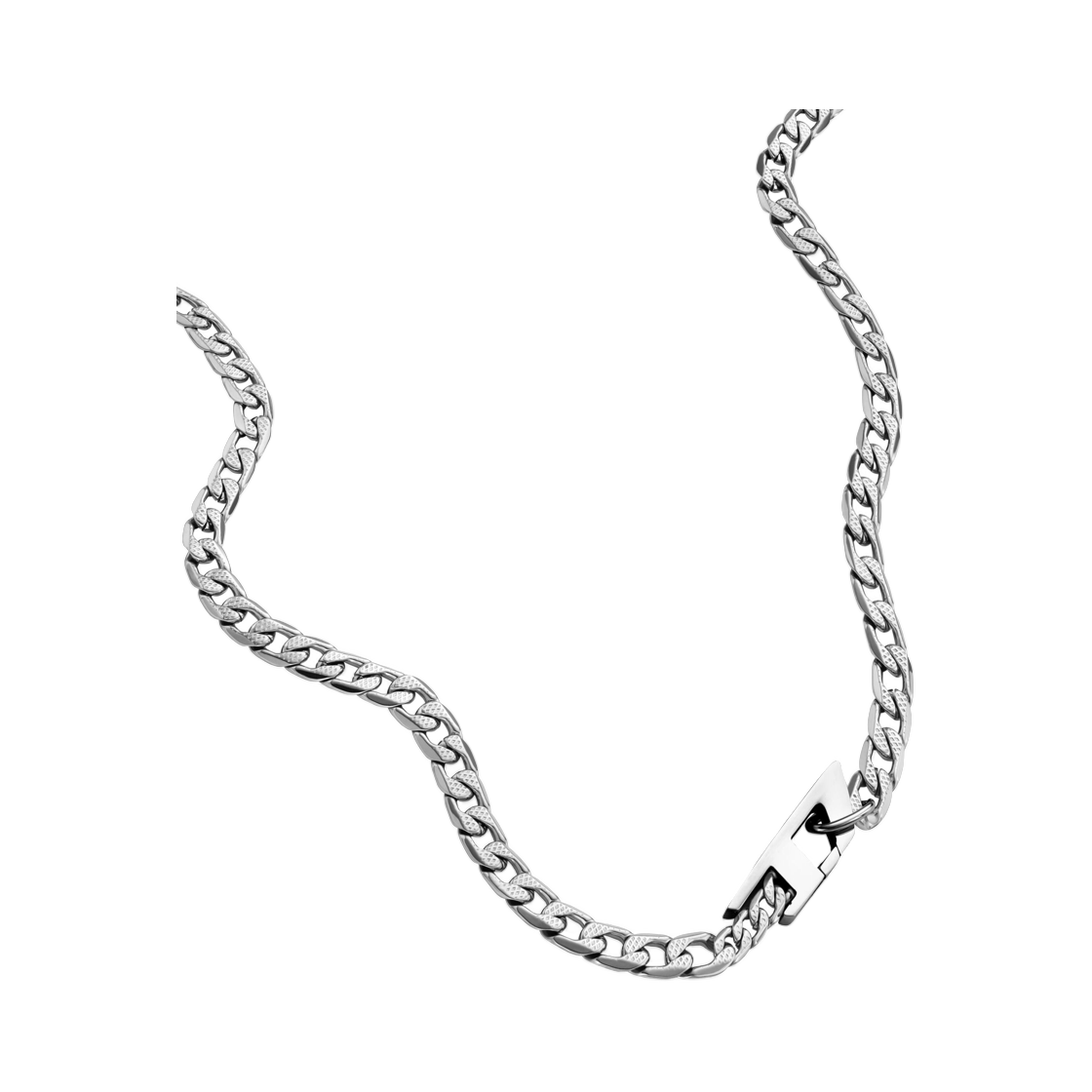 DX149700DJW-01 Diesel Stainless Steel Chain Necklace Silver