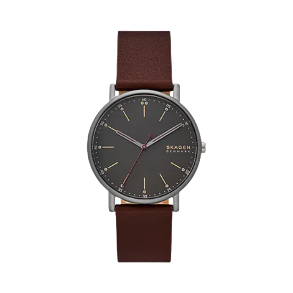 스카겐 시그니쳐 쿼츠 쓰리핸드 40mm 블랙 레드(Skagen Signature Quartz Three-Hand 40mm Black Red) - 1