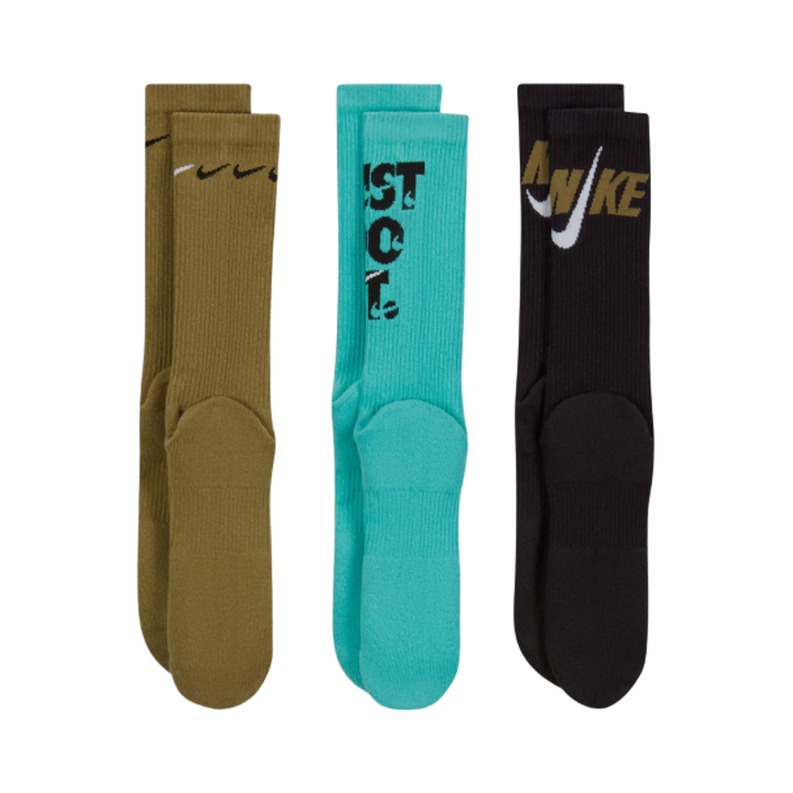 나이키 에브리데이 플러스 쿠션드 크루 삭스 멀티컬러 (3개입/국내 정식 발매 제품)(Nike Everyday Plus Cushioned Crew Socks Multicolor (3 Pack/Korean Ver.)) - 2