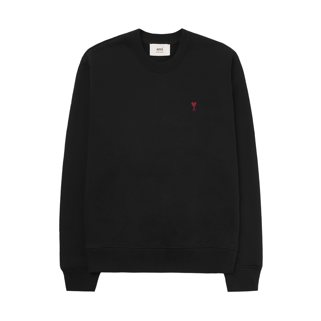 아미 스몰 하트 로고 스웨트셔츠 블랙(AMI de Coeur Sweatshirt Black)