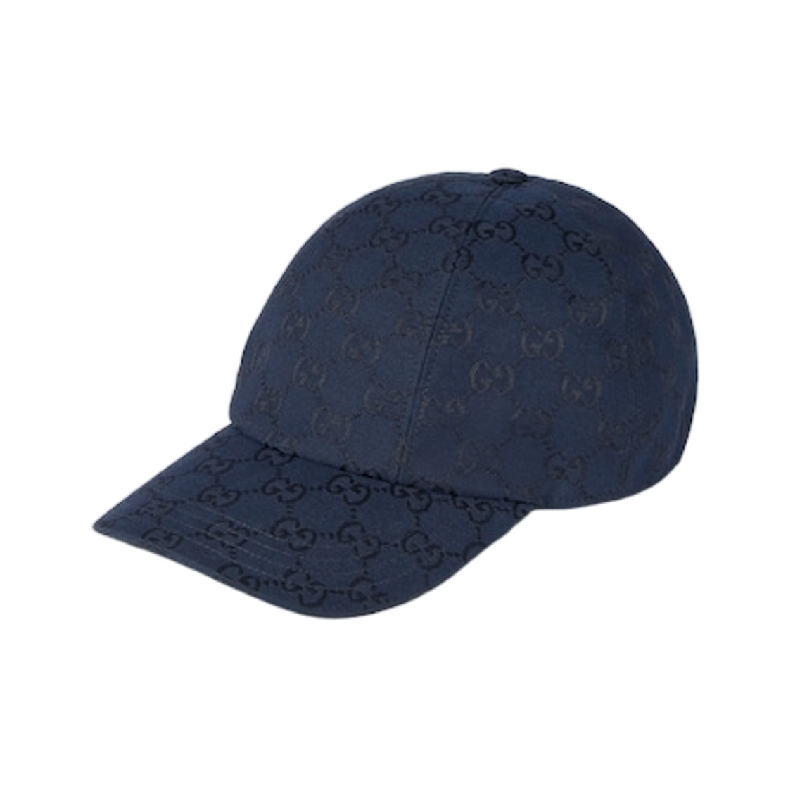851138-4HBH9-4466 Gucci GG Canvas Baseball Hat Dark Blue