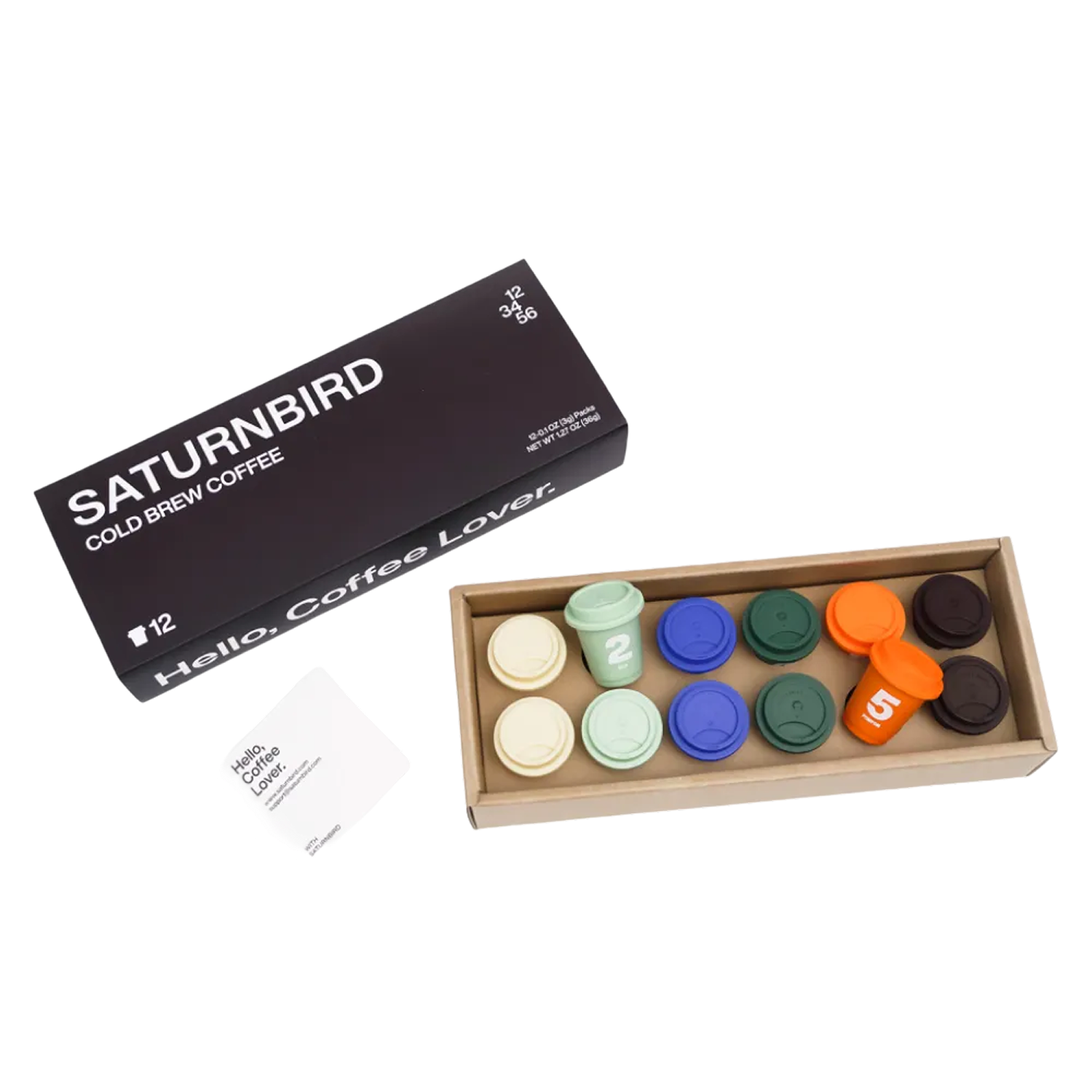 새턴버드 넘버 시리즈 콜드브루 커피 12개입 선물세트 (6종 혼합) (Hello, Coffee Lover.)(SATURNBIRD Number Series Cold Brew Coffee 12ea Gift Set (Variety Pack))