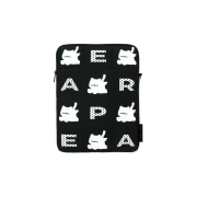 earpearp Letter Pattern Black iPad Pouch 13 Inch