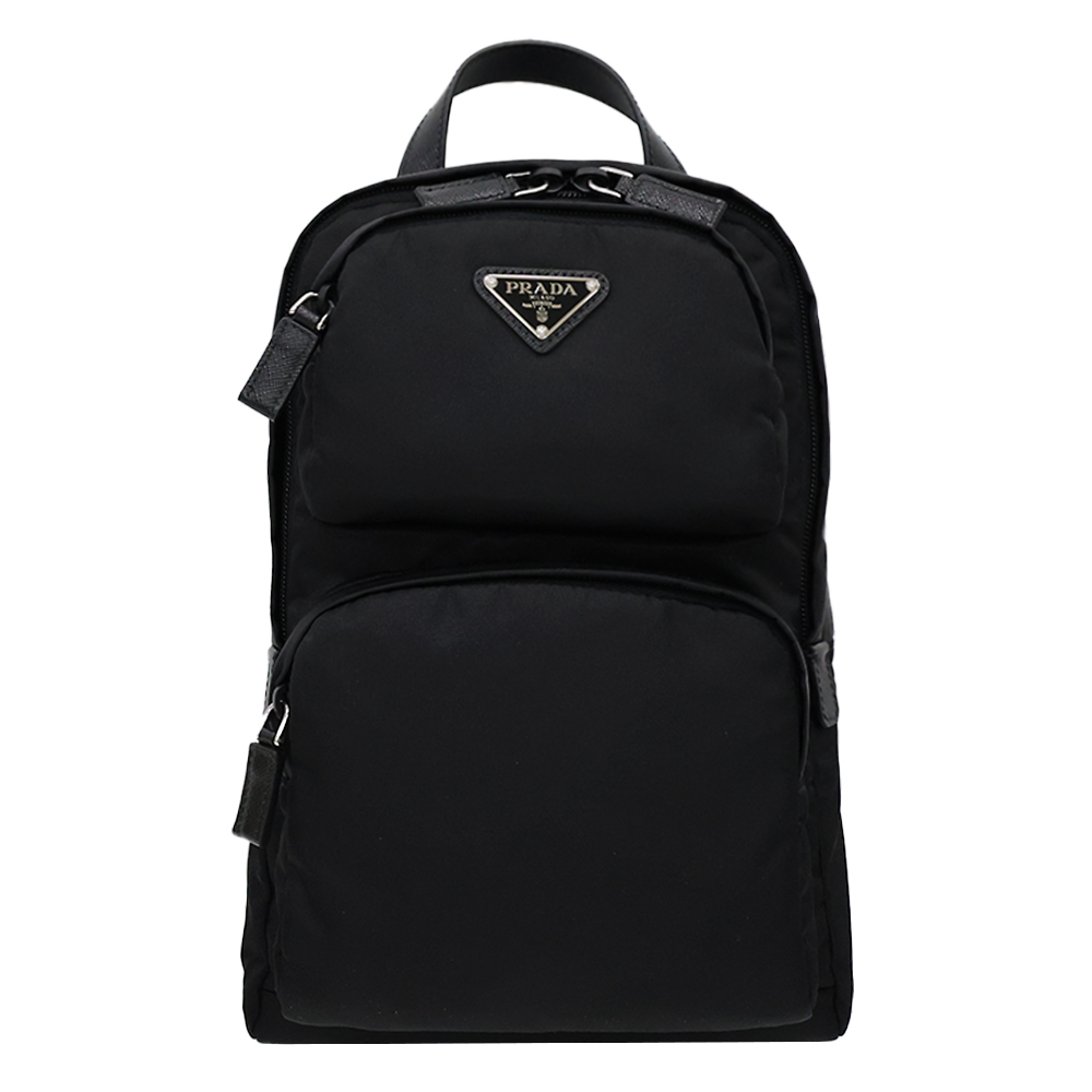 2VZ105 2DMG F0002 [15%쿠폰]Prada Re-Nylon Saffiano Triangle Logo Backpack Black