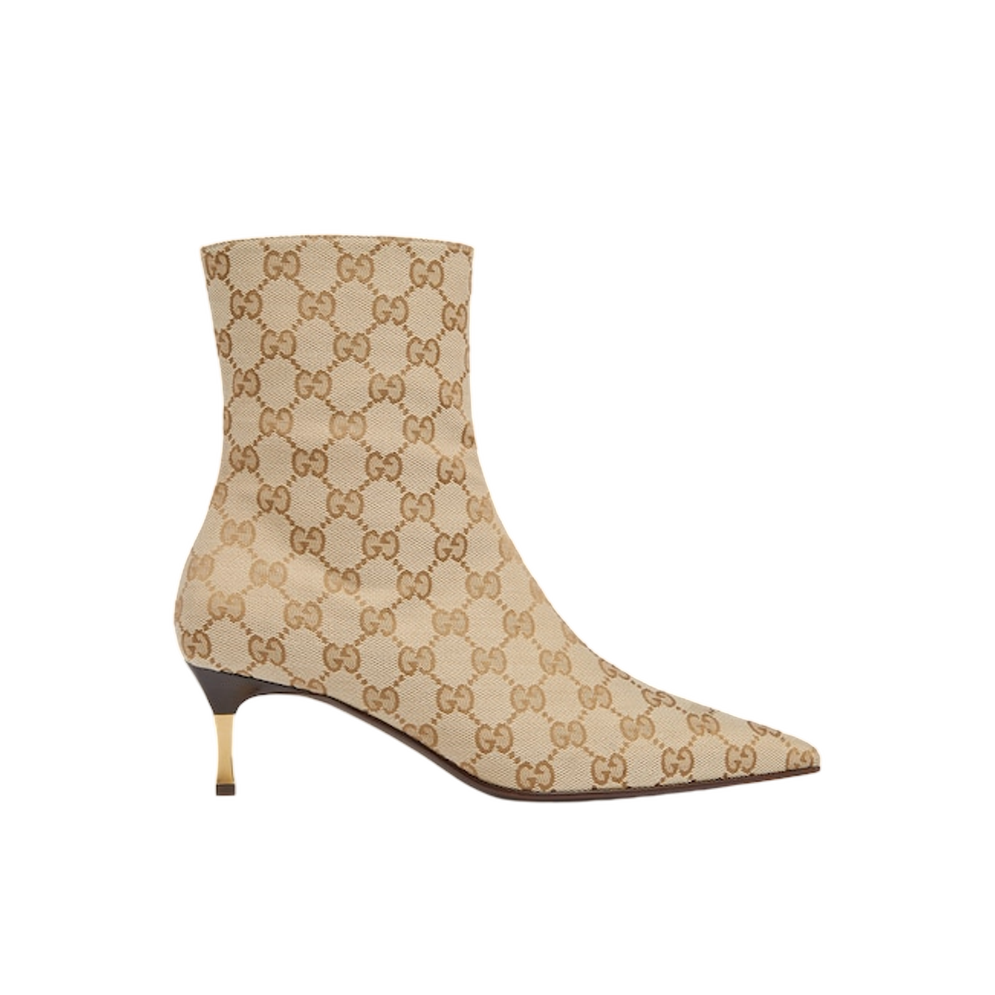 (W) 구찌 스틸레토 부티 샌드 다크 브라운((W) Gucci Stiletto Bootie Sand Dark Brown)