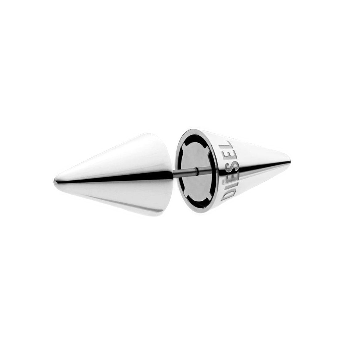 DX164000DJW-01 Diesel Stainless Steel Spike Stud Earring Silver