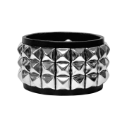 DIRT NAP Square Stud Leather Bracelet