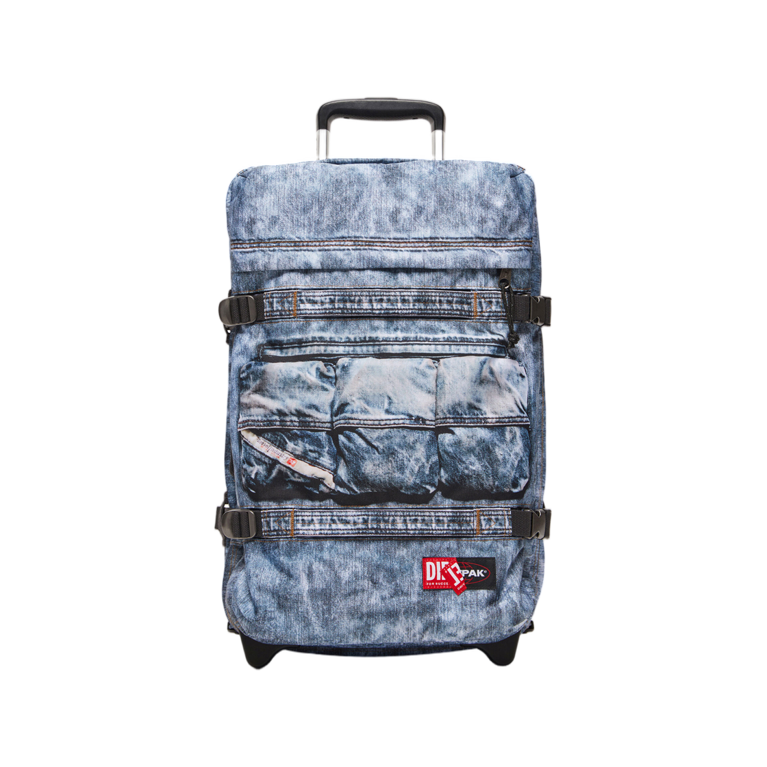 P01536P8513-HB014 Diesel Cabin Bag In Trompe L'Oeil Denim Blue
