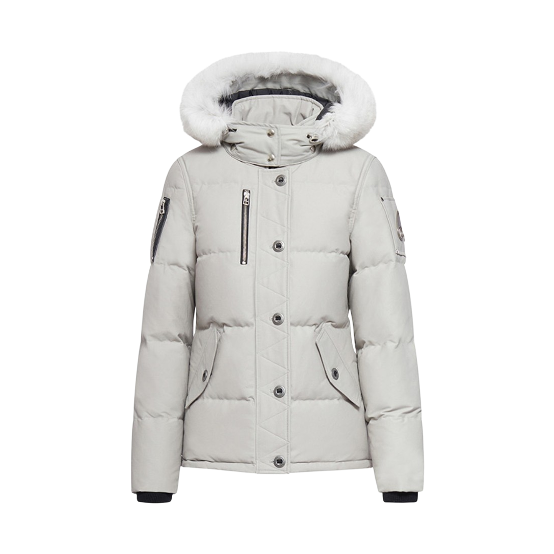 (W) 무스너클 오리지널 3Q 자켓 내츄럴 스톰 그레이((W) Moose Knuckles Original 3Q Jacket Natural Storm Grey)