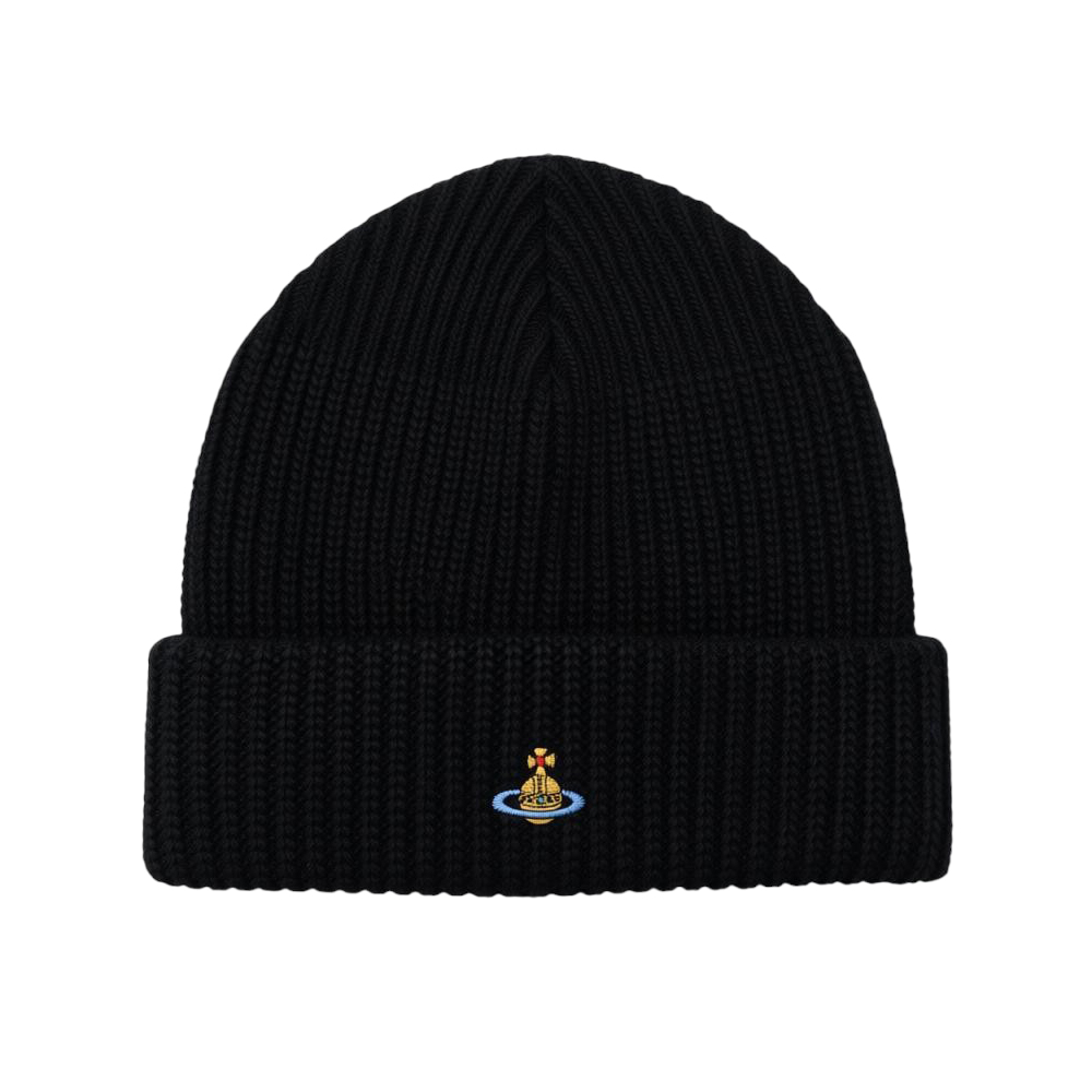 8102000A K0065 N401 [15%쿠폰]Vivienne Westwood Sporty Beanie Black