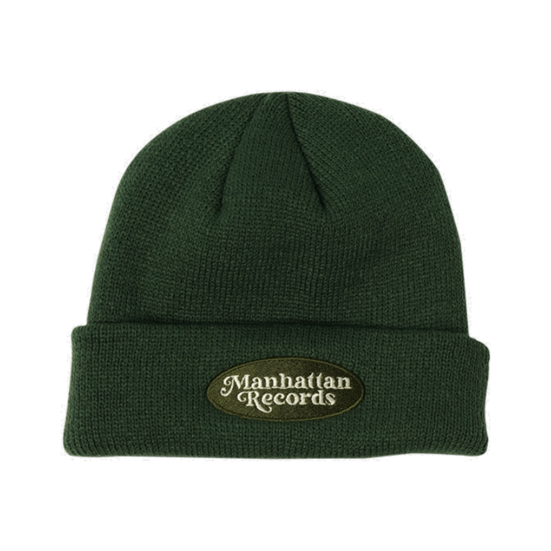 MR25CA018OL0 Manhattan Records Oval Logo Beanie - Green