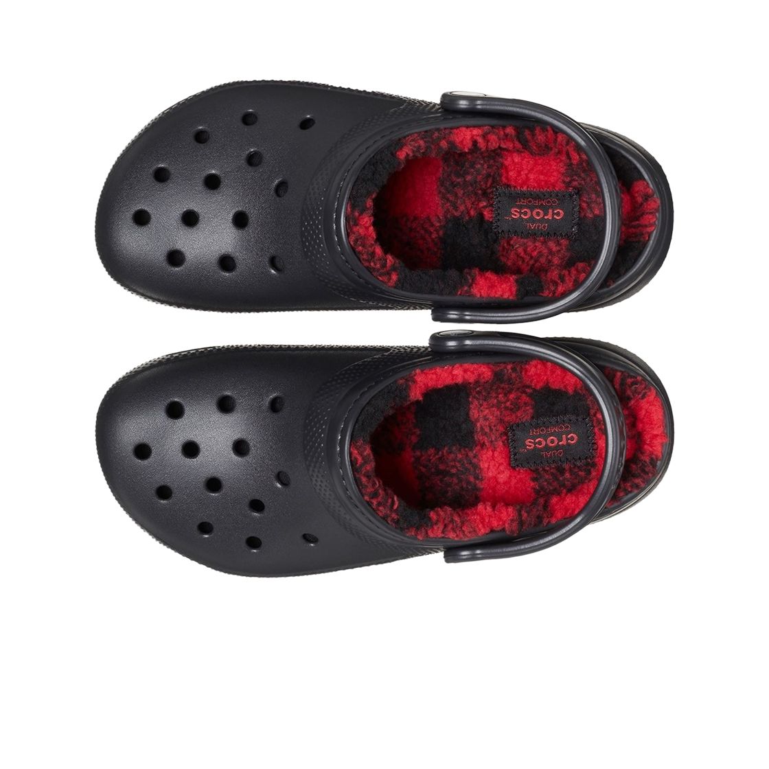 크록스 클래식 라인드 버프 체크 클로그 블랙(Crocs Classic Lined Buff Check Clog Black) - 2