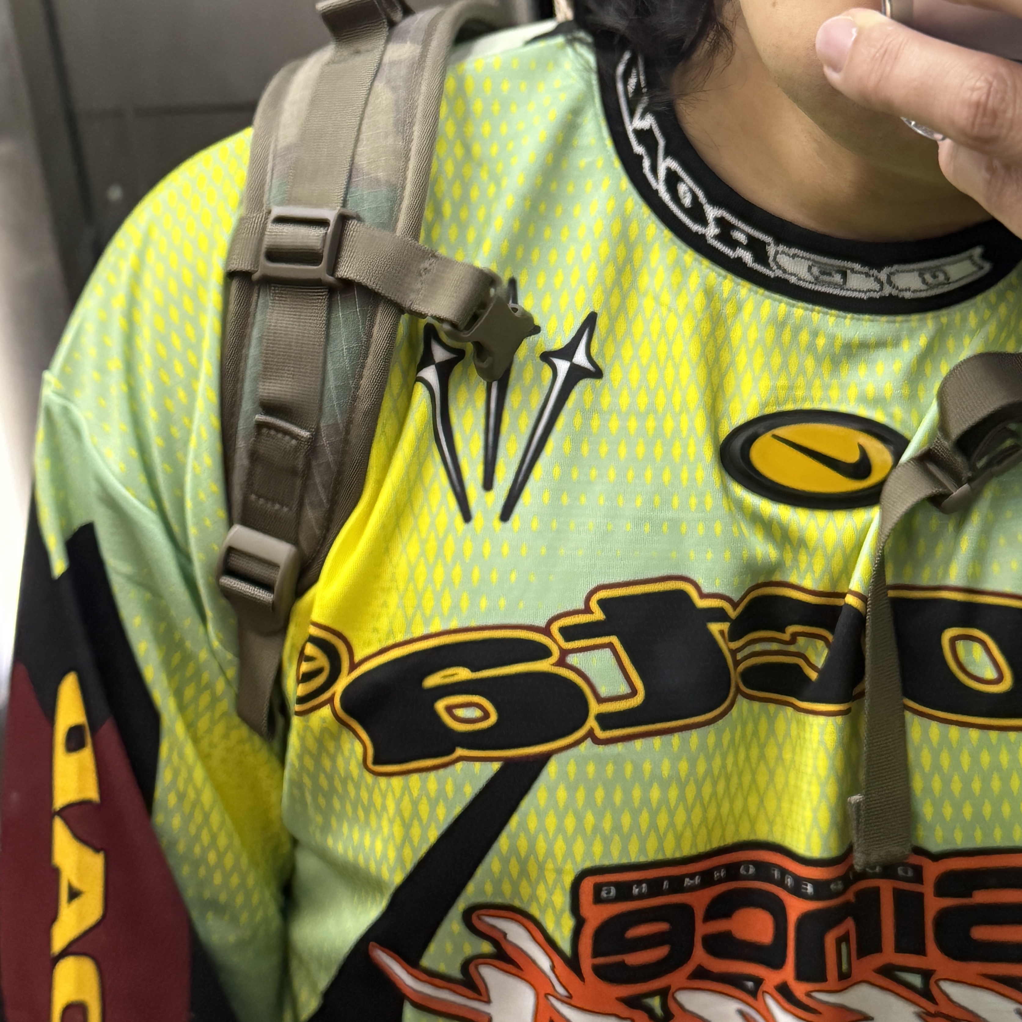 Nike x Drake Nocta x Kar L'Art De L'Automobile Drx Long Sleeve T-Shirt Enamel Green - Nocta Exclusive 착용 스타일