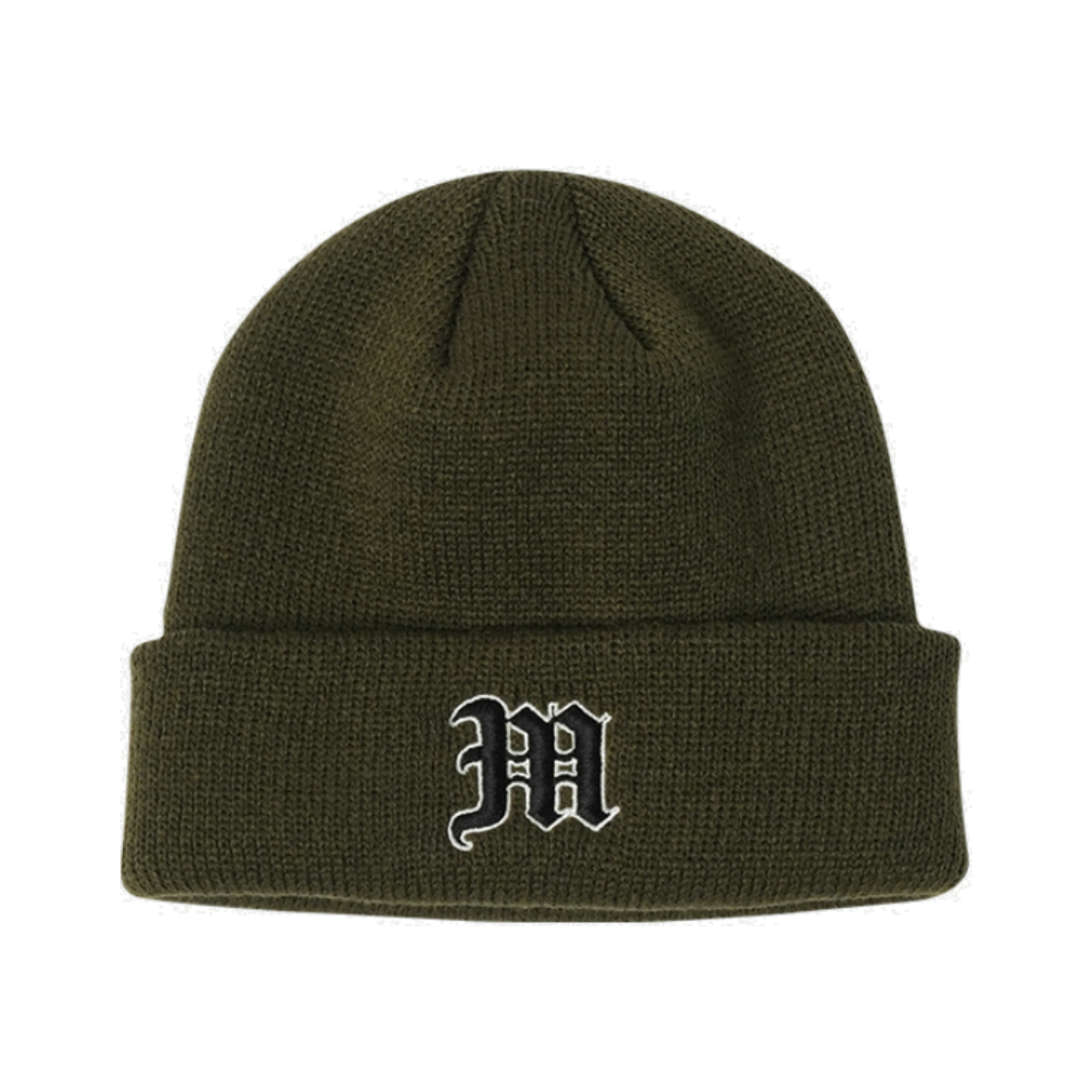 MR25CA017GN0 Manhattan Records OE Logo Beanie - Olive