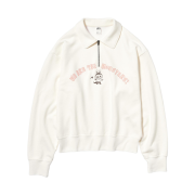 (W) Uniqlo x Pop Mart Half-Zip Sweatshirt Off White
