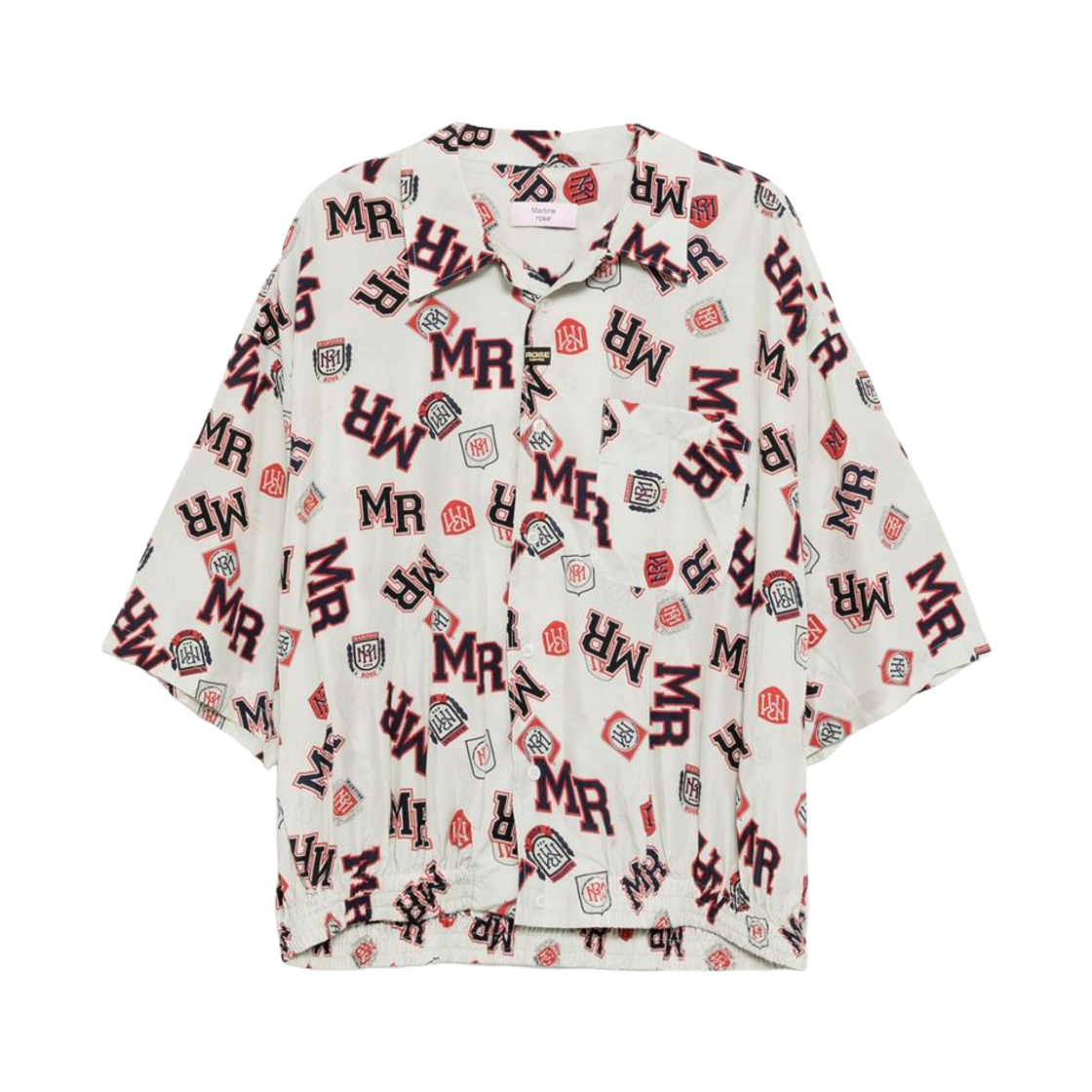 마틴 로즈 그래픽 프린트 셔츠 베이지(Martine Rose Graphic Print Shirt Beige)