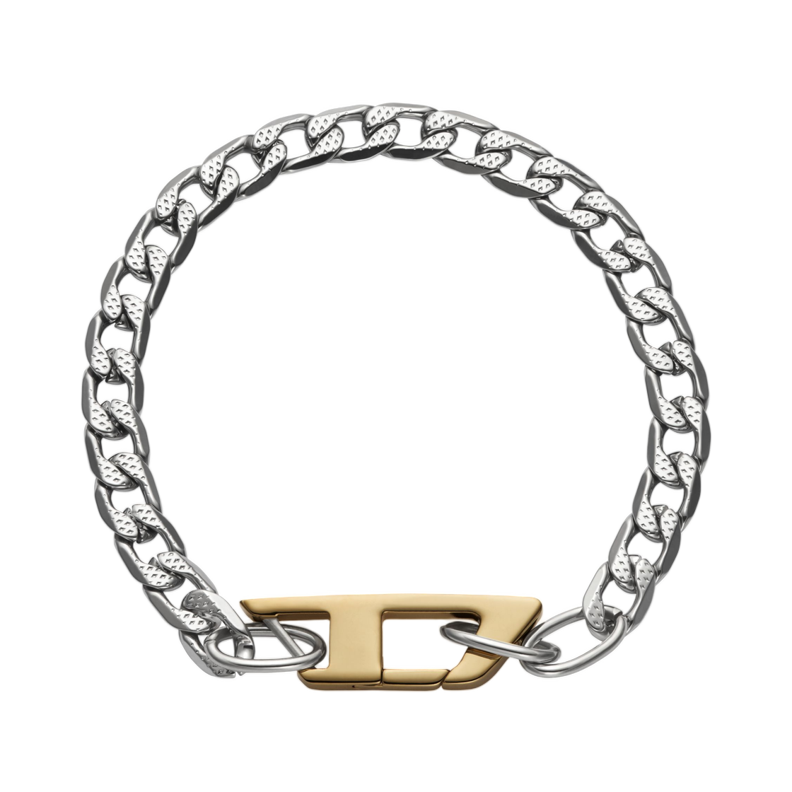 DX133800DJW-01 Diesel Stainless Steel Chain Bracelet Silver