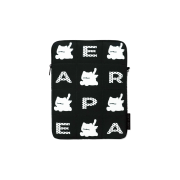 earpearp Letter Pattern Black iPad Pouch 11 Inch