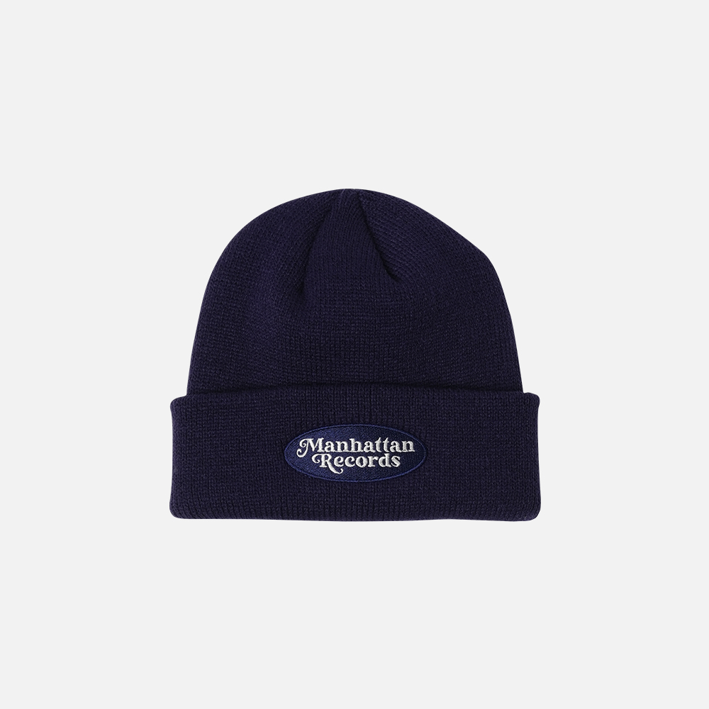 맨하탄 레코즈 오발 로고 비니 - 네이비(Manhattan Records Oval Logo Beanie - Navy) - 2