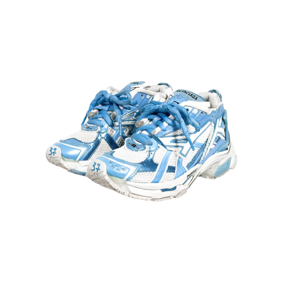 ITJ27H8OWD2I Balenciaga New Runner Sneakers Light Blue