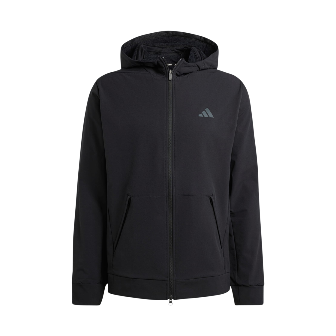 아디다스 디자인 포 트레이닝 Cold.RDY 풀집 후드 블랙 - KR사이즈(Adidas Designed for Training Cold.Rdy Full-Zip Hoodie Black - KR Sizing) - 1