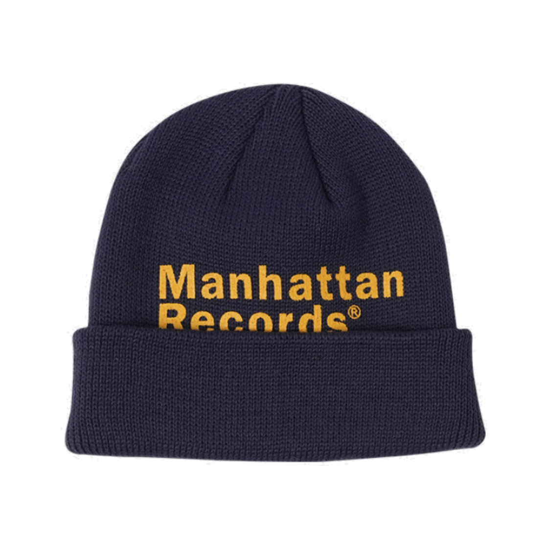 MR25CA019NA0 Manhattan Records Classic Logo Beanie - Navy