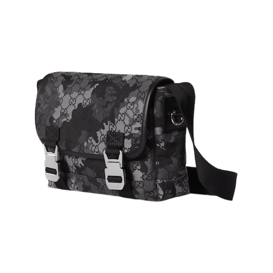 구찌 GG 캔버스 스몰 크로스바디백 블랙 카모플라주(Gucci GG Canvas Small Crossbody Bag Black Camouflage) - 2