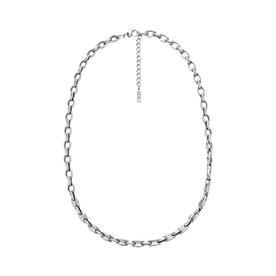 DX158200DJW-01 Diesel Stainless Steel Chain Necklace Silver