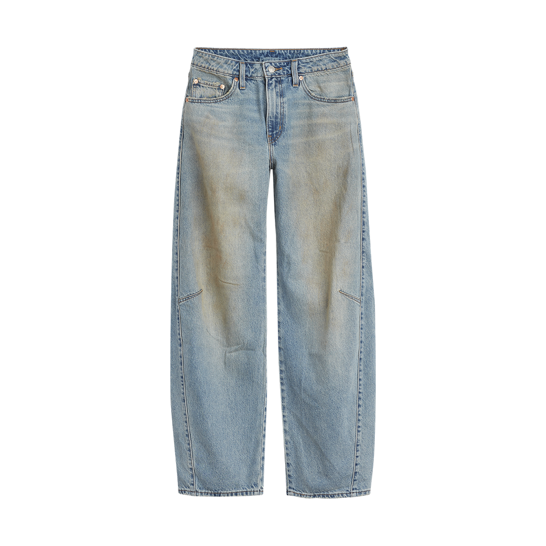 리바이스 우먼 슈퍼 배기 배럴 진 미디엄 인디고