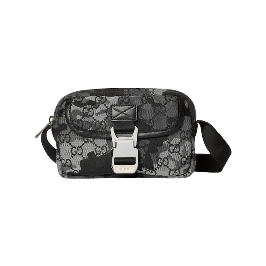 855344-FAFH9-8445 Gucci GG Canvas Mini Bag Black Camouflage