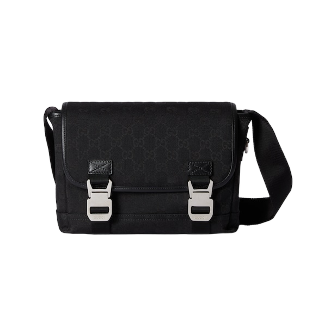 구찌 GG 캔버스 스몰 크로스바디백 블랙(Gucci GG Canvas Small Crossbody Bag Black) - 1