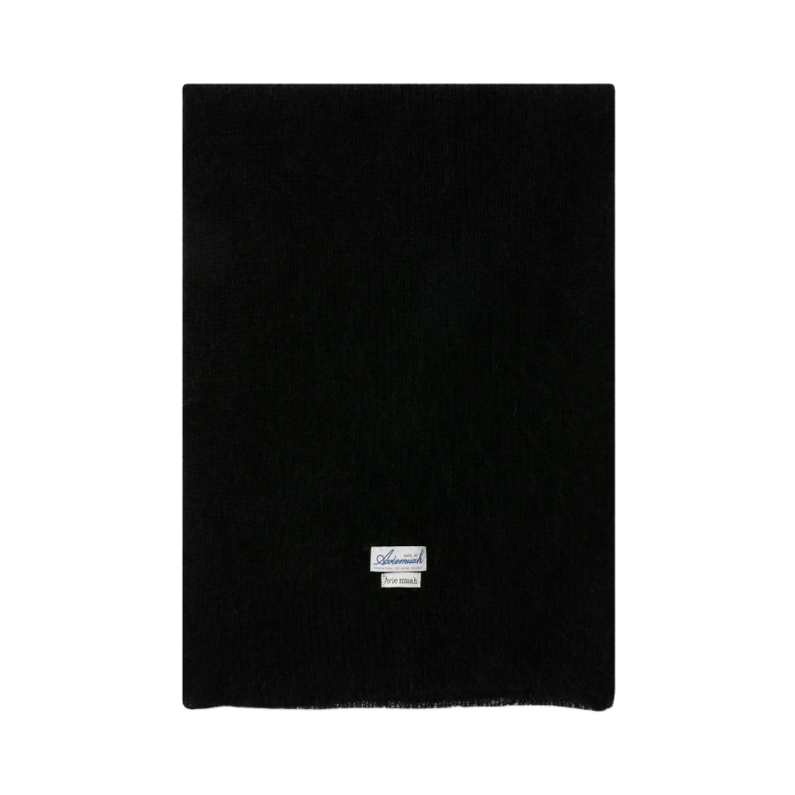 - Aviemuah Mohair Knit Muffler Black