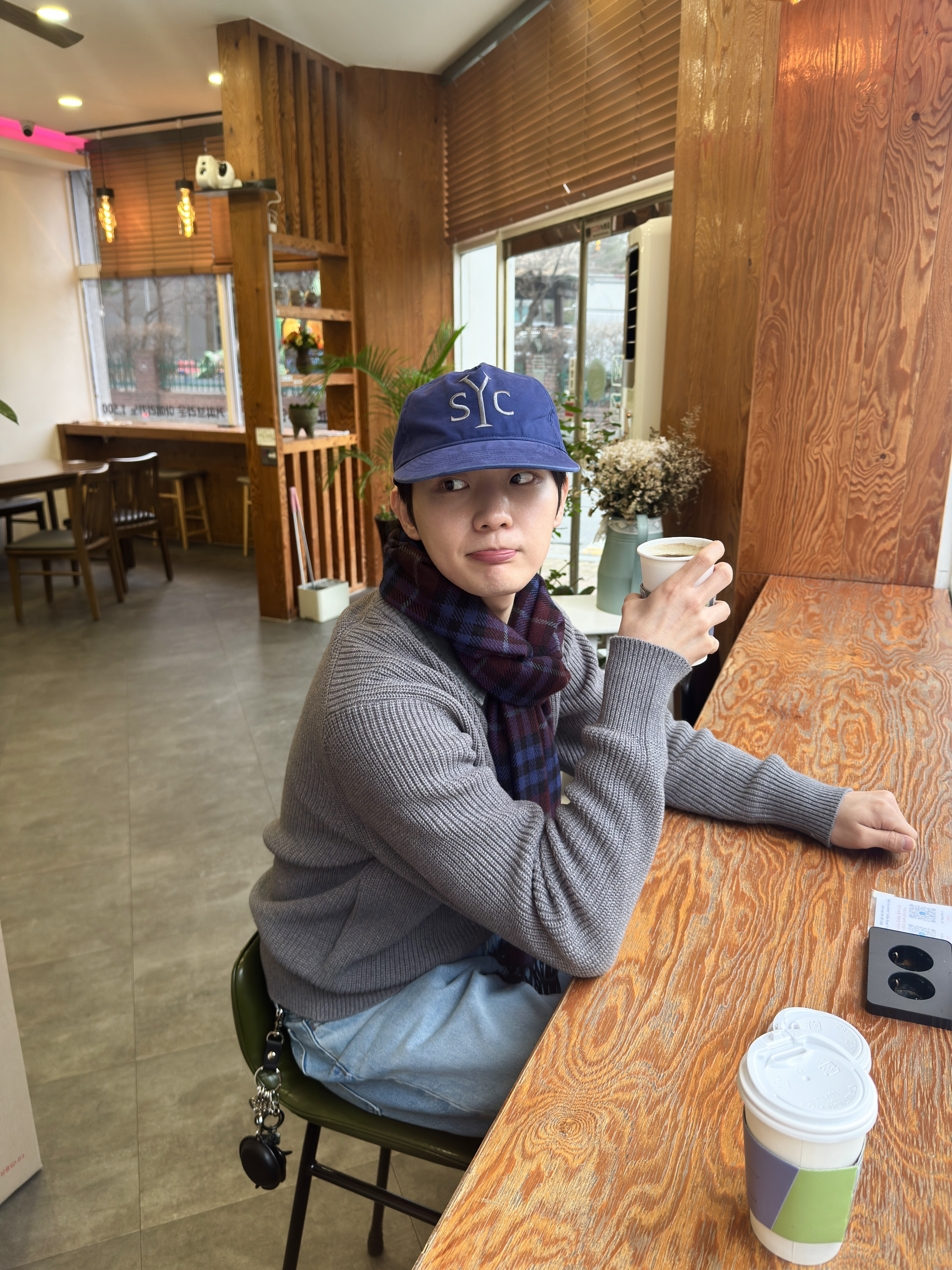Sunday Ceremony Syc Logo 5 Panel Cotton Cap - Blue 착용 스타일 - 5