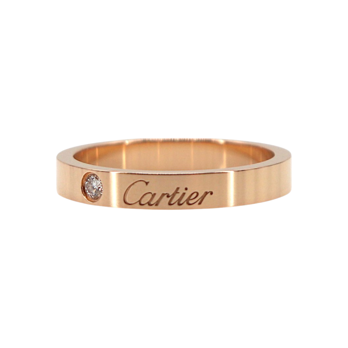 까르띠에 C드 까르띠에 웨딩밴드 1P 다이아 핑크골드 52호 CRB4086452(Cartier C de Cartier Wedding Band 1P Diamond Pink Gold Size 52 CRB4086452)