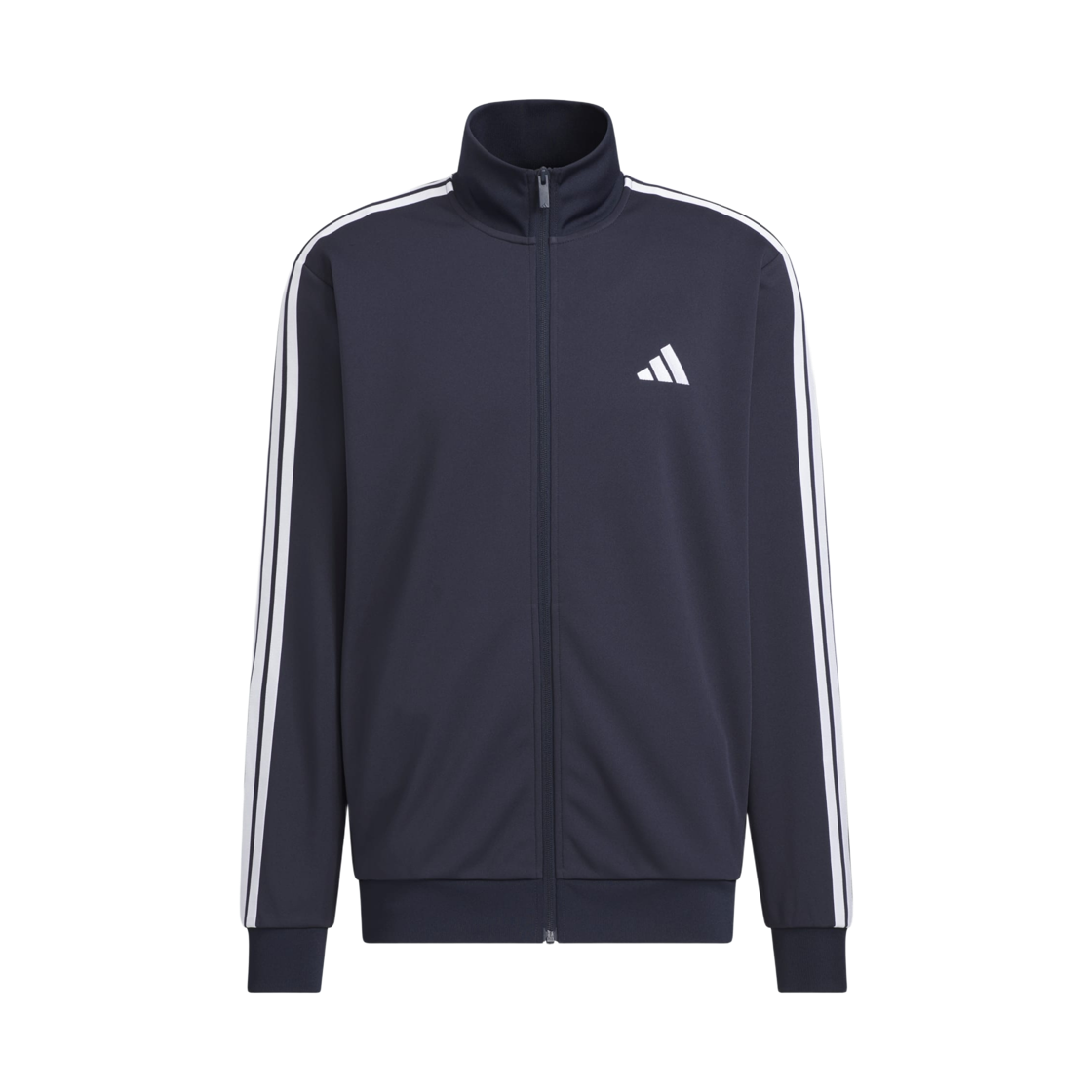 아디다스 3S 레귤러 핏 더블 니트 트랙 탑 레전드 잉크 - KR 사이즈(Adidas 3S Regular Fit Double Knit Track Top Legend Ink - KR Sizing)