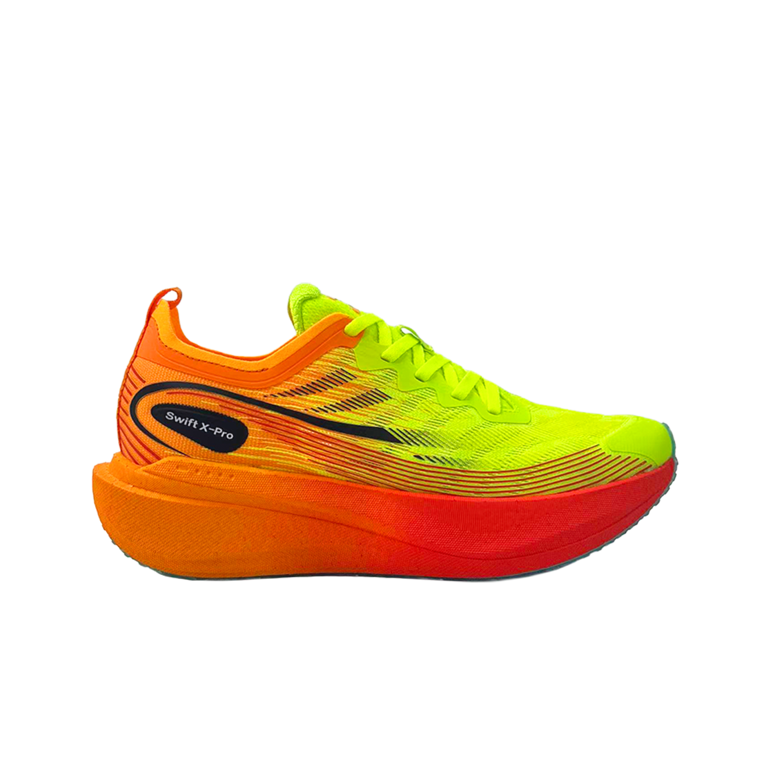 츄바스코 레보닉스 카본 스위프트X-프로 러닝 슈즈 옐로우 오렌지(Chubasco Revonix Carbon SwiftX-Pro Running Shoes Yellow Orange)