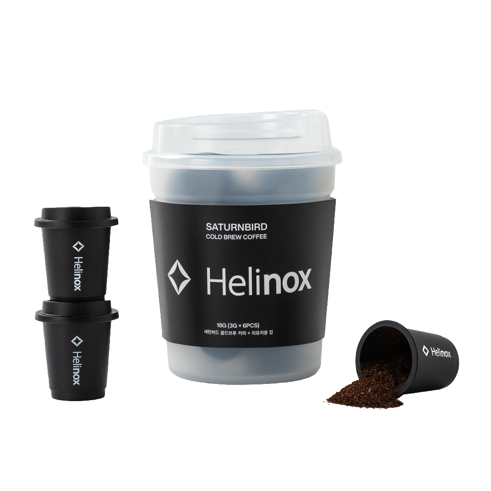 새턴버드 x 헬리녹스 콜드브루 커피 6개입 (리유저블 컵 포함)
