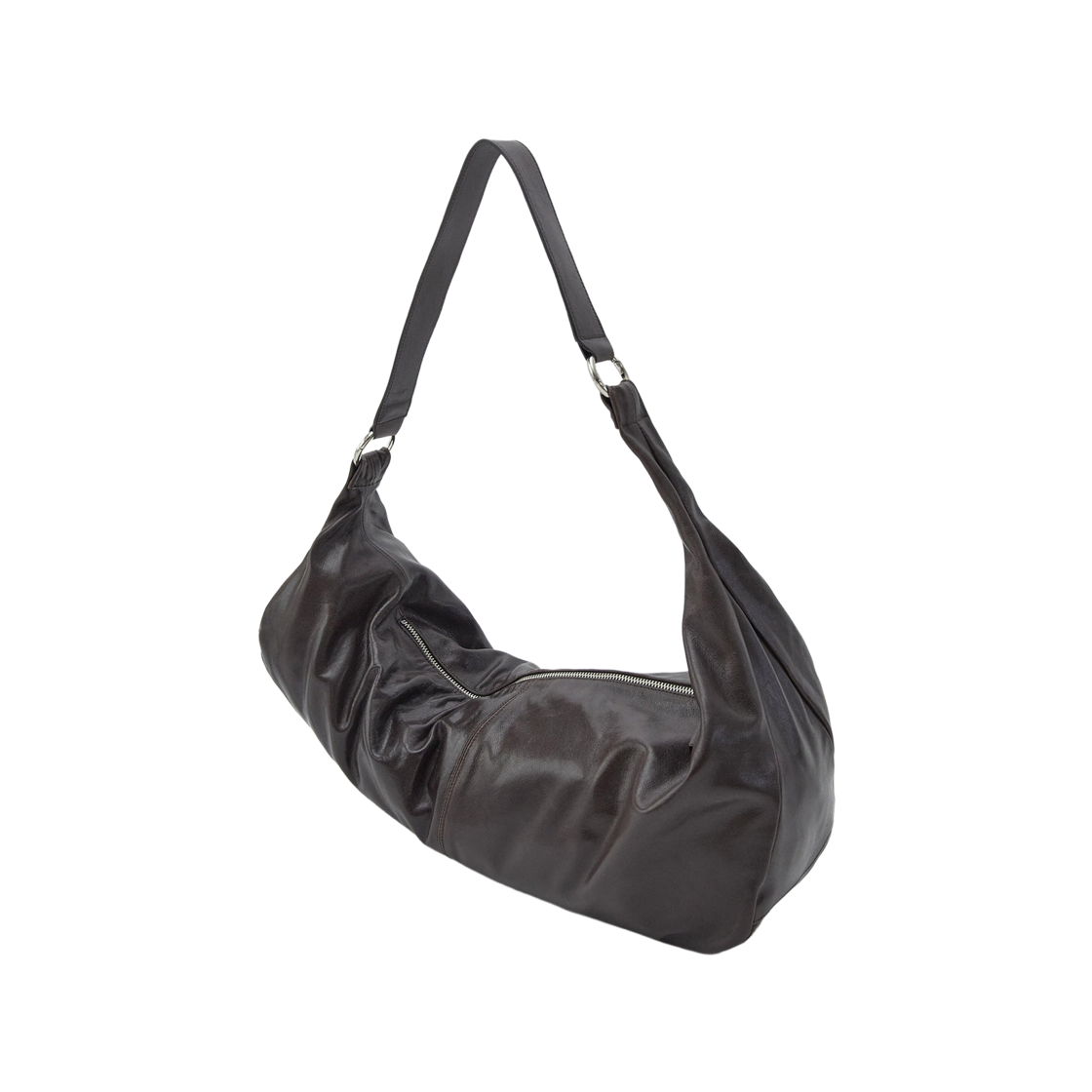 팔로마울 드라이 이롱게이트 랩 어라운드 호보 스타일 숄더백 브라운(Paloma Wool Dry Elongated Wrap Around Hobo Style Shoulder Bag Brown)