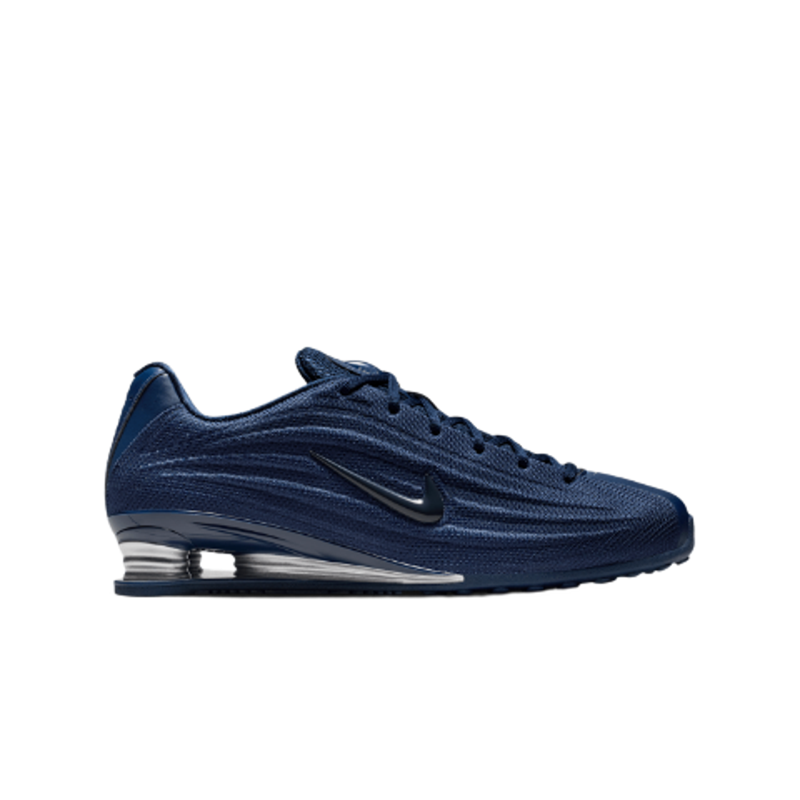 (W) 나이키 샥스 Z 미드나잇 네이비 앤 메탈릭 실버((W) Nike Shox Z Midnight Navy and Metallic Silver) - 1