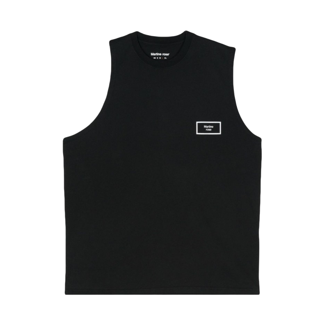 마틴 로즈 로고 프린드 탱크 탑 블랙(Martine Rose Logo Print Tank Top Black)